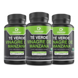 Te Verde + Vinagre Manzana Premium - Detox Depurador X 3