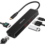 Adaptador Usb C Ethernet, Hub Usb C Hdmi 4k 60hz, Dongl...