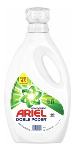 Detergente Liquido Ariel Concentrado Doble Poder 2 Botella