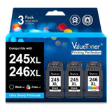 Reemplazo De Cartuchos De Tinta Valuetoner Para Canon 245 Y