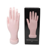 Mão Para Treino Manicure Silicone Para Unhas Gel