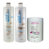 Zen Hair Escova 4d Ojon E Queratina + Zentox 3x1litro