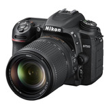  Nikon Kit D7500 + Lente 18-140mm Ed Vr Dslr Cor  Preto