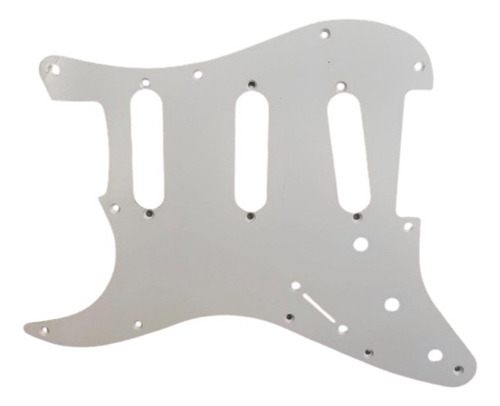 Escudo Guitarra Canhoto Strato Branco Captador Single Sss