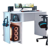 Mesa Para Escritório E Gamer Fosco Cor Branco