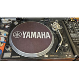 Yamaha Logo Blanco Fondo Negro Slipmat Paño Suave Scratch