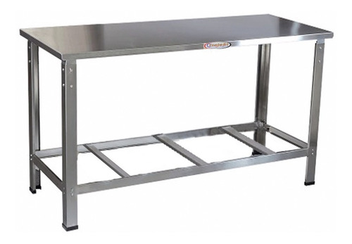 Mesa Aço Inox 1,50 X 0,70 Total Em Inox