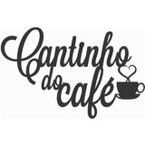 Moldura Cantinho Do Café Em Mdf Frase Decorativa Preto 3mm