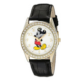 Reloj De Cuarzo De Disney  Mickey Mouse  Para Hombre, Color: