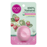 Eos Bálsamo Labial Orgánico 100% Natural - Sorbete De Fresa,