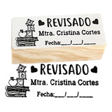 Sellos Para Maestros Madera Personalizados Educativos