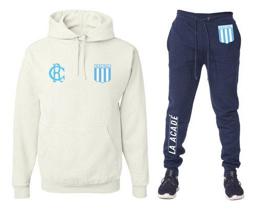 Conjunto Buzo + Jogging Racing Club - Escudo - Rc_01