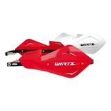 Cubre Manos Wirtz Shock Metal Rojo+cubre Mano Blanco-bmmot