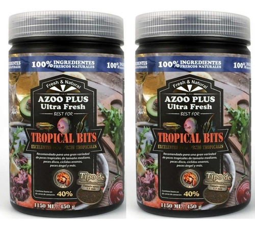 Alimento Tropical Bits Ultra Fresh 450g Para Peces 2 Pz