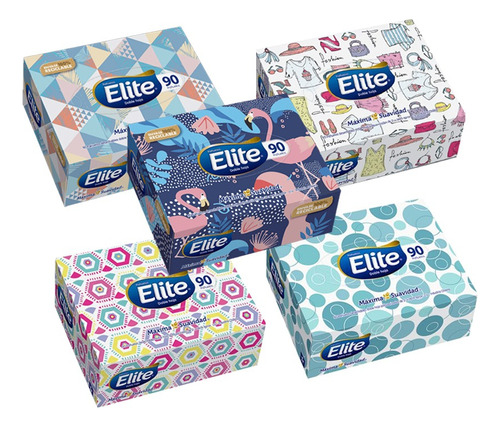 Pañuelos Carilina Elite Box 90u Soft Touch (bulto X36) Elite En Box