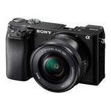 Camara Digital Mirrorless Sony Alpha A6100 4k Wifi Sel1650 Color Negro