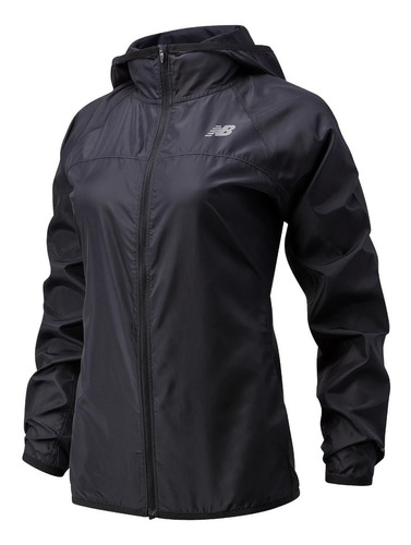 New Balance Rompeviento Running Mujer Windcheater Negro Ras