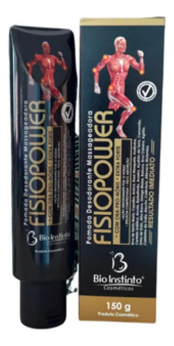 Kit 12 Pomada Desodorante Massageadora Fisio Power 150g