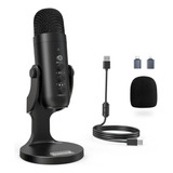 Zealsound Micrófono Usb Plug & Play Para Pc Celular Consolas