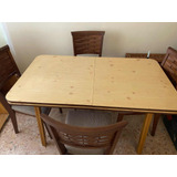 Juego De Comedor Mesa Extensible 8 Personas. Con 4 Sillas.