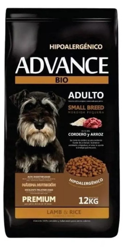 Alimento Advance Bio Premium Hipoalergénico Para Perro Adulto De Raza Pequeña Sabor Cerdo Y Arroz En Bolsa De 12 kg