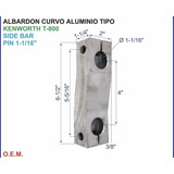 Albardon Aluminio  Kenworth Curvo