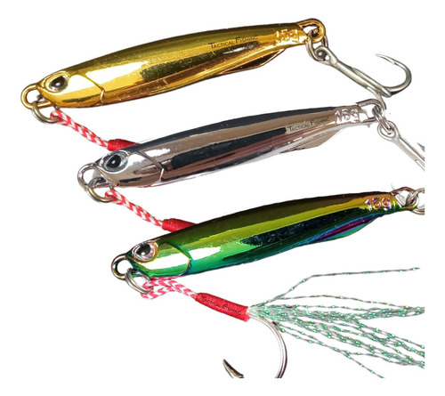 3 Jigs De 15g (1/2oz) Para Pesca En Mar - Kit Con 3 Señuelos