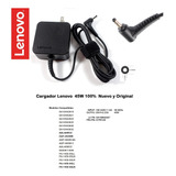 Cargador Original Lenovo Adl45wcc 20v 2.25a Idea Pad 100-300   Nuevo