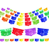 Papel Picado Dia De Muertos Catrina 3 Mini, Paq 10 Tiras