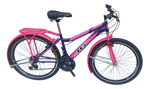 Bicicleta 18v Para Dama Rin 26 Guardabarro Parrilla Playera