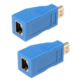 . Hdmi1080p Extensor De 30m Lan / 6 Adaptador De Red .