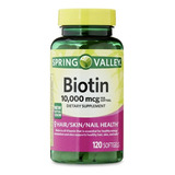 Biotin | Spring Valley | 10,000mcg |120 Count