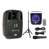 Pro Dj Loud Amplificado Tarjeta Sd Usb Altavoz Bluetooth 1