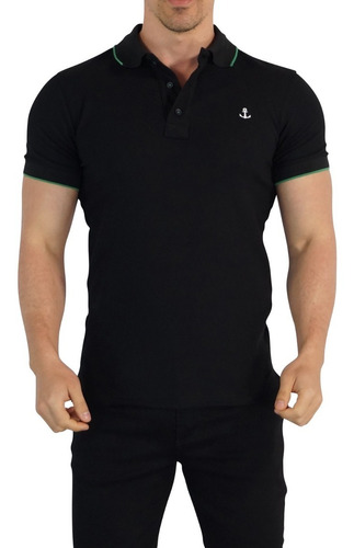 Playeras Polo John Leopard Ajuste Muscle Fit Stretch Trendy