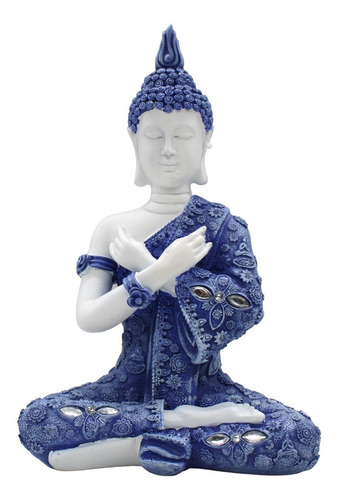 Buda Tailandês Sentado 12942 Estatueta Hindu