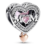 Pandora Charm Original Colgante Corazón Inscripción Mum