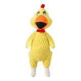 Juguete Peluche De Pollo Acanalado Para Mascota