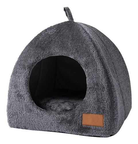 Cama Portátil Para Cueva Gato,casa Gatos Interior(m, Gris)