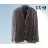 Traje Gris Hugo Boss Clásico Tejido A Cuadros