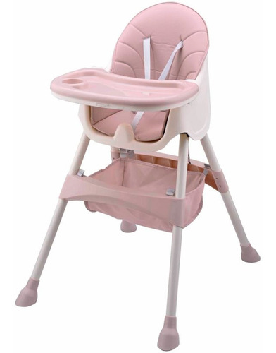 Silla Comedor Bebe 3 En 1 Rosa Baby Cuchi