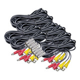 8 Cable Siames Coaxial 4.5mts  Para Camara Cctv Con Union