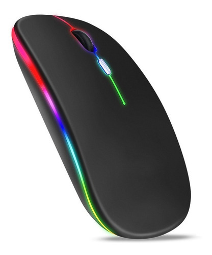 Mouse Inalámbrico Ergonomico Ratón Wireless Recargable Led.