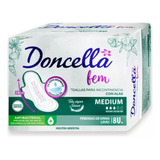 Doncella Toallas Higienicas Para Incontinencia Larga Medium 28cm X 8 Unidades