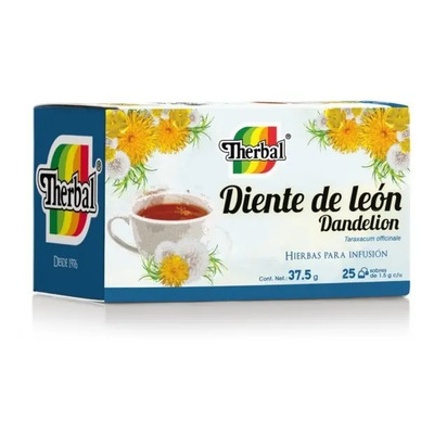 Therbal Té Diente De Leon Dandelion Hierbas 25 Sobres | MercadoLibre