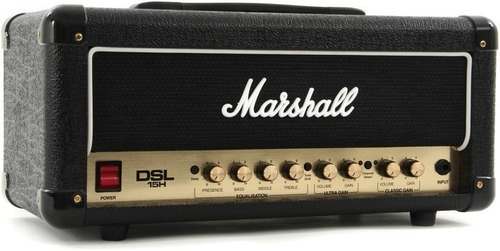 Cabezal Amplificador Guitarra 15w Marshall Dsl15h Valvular