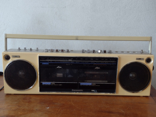 Rádio Gravador Bombox Panasonic Branco Raro = Sony Jvc Disco