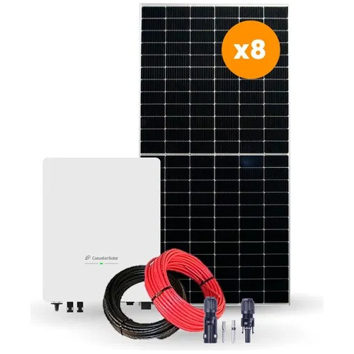 Kit Solar Fotovoltaico On Grid 5000w Con 12 Paneles 455w