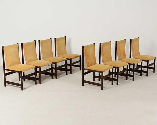Conjunto 8 Cadeira Celina Design Anos 60 Madeira Nobre