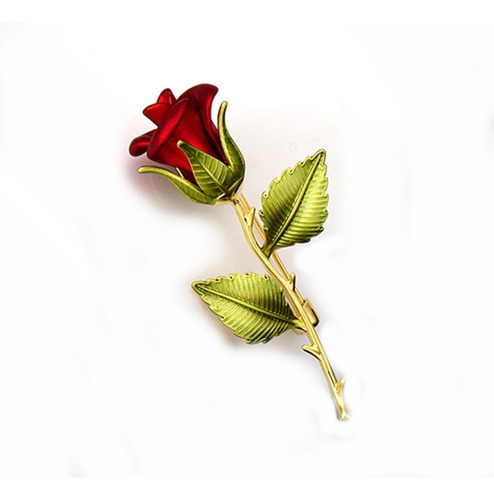 Broche Prendedor Flor Rosa Mujer Joyas