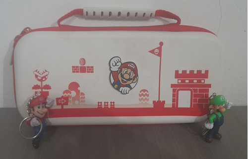 Estuche Funda Mario Bros Blanca Para Nintendo Switch 